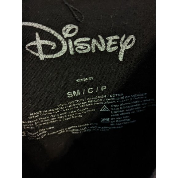 Disney Powerline Tour Goofy T Shirt Top Womans Small Graphic Black Short Sleeve - Picture 6 of 6